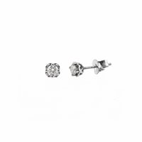 Orecchini Promesse Donna Famiglia in Oro bianco Diamante 0.12 Ct OSCF/012 - OSCF/012